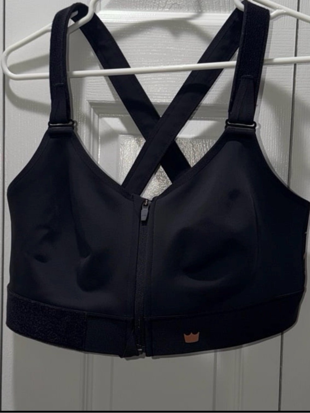SheFit Size 3luxe Flex Sports Bra in Black Rose Gold